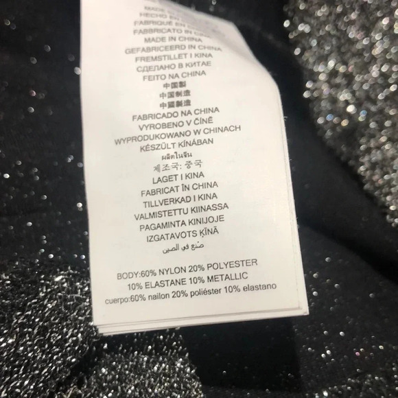 MICHAEL Michael Kors black silver long sleeve sparkle dress 3X New with tags - Picture 12 of 12